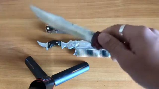 Зоновская расческа - нож с секретом Spy Comb with secret Soviet Knife Prisoner’s Art смотреть онлайн