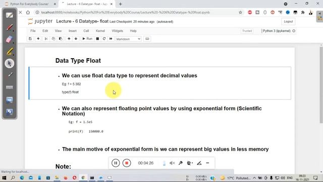 #7 Python Tutorial || Data Types || float data type || vipin coding смотреть онлайн