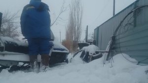 Снегоход Рысь..запуск после недельного простоя