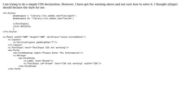 Warning: CSS type selectors are not supported in components 'sparks.component.TextInput' смотреть онлайн