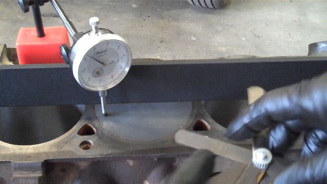Checking Piston To Block Deck Clearance.MP4