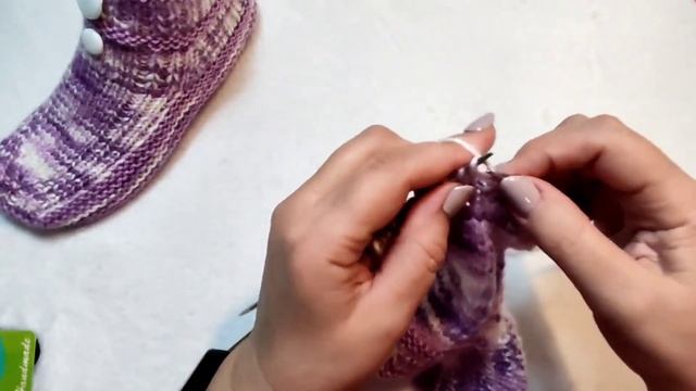 ?Очень просто!?МК➡️ Короткие носочки на двух спицах без шва на подошве ‼️? смотреть онлайн