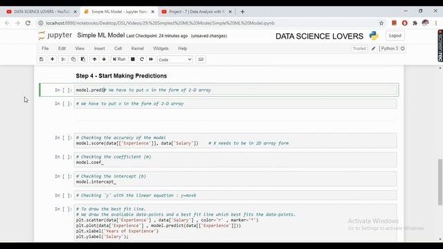 #1. Create Machine Learning Model || Simple Linear Regression #python #datascience #linearregressio смотреть онлайн