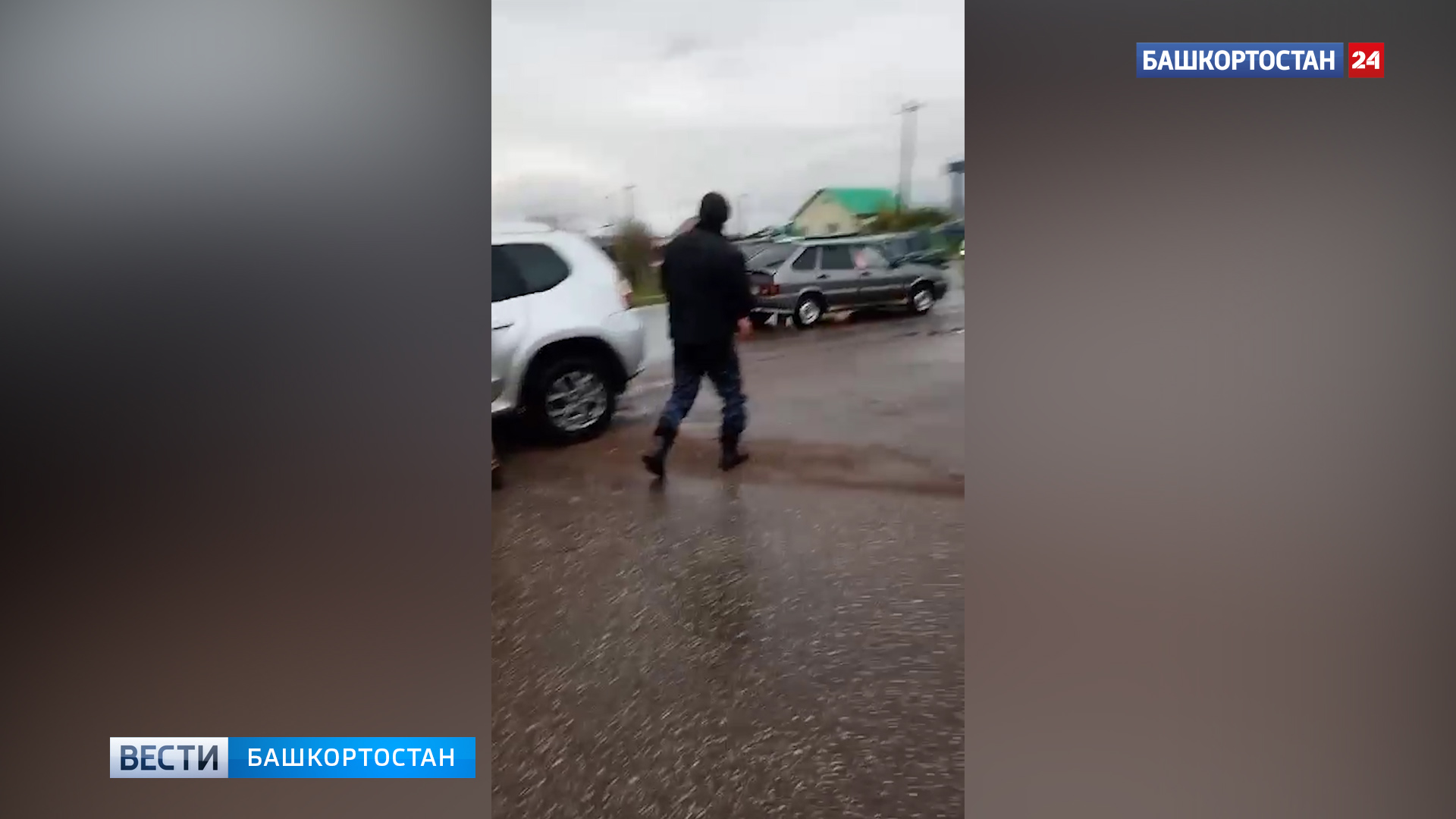 Медведь напал на женщину в центре села в Башкирии смотреть онлайн