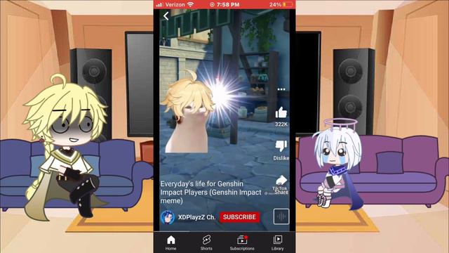 GENSHIN impact reacts gacha #genshinimpact смотреть онлайн