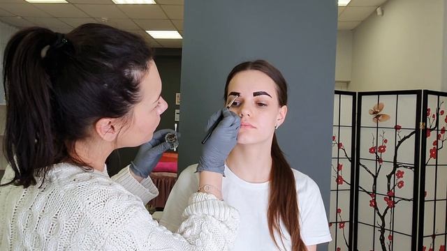 Видео для бровиста. Ламинирование бровей. смотреть онлайн