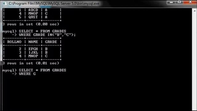 SOME BASIC COMMANDS OF MY SQL. смотреть онлайн