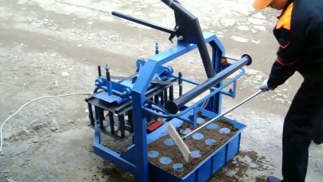 Станок для блоков, шлакоблоков, керамзитоблоков смотреть онлайн