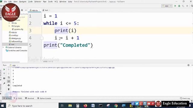 While Loops in Python| Eagle Education смотреть онлайн