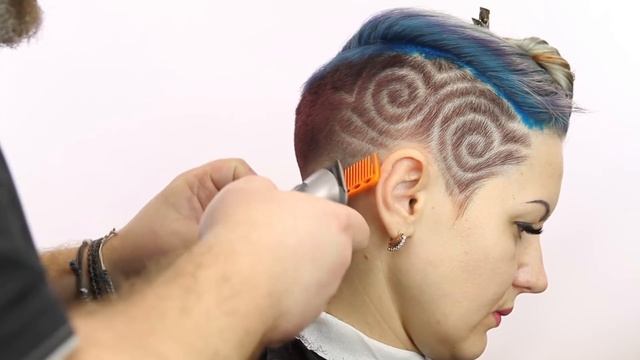 Undercut Hair Tattoo For Women смотреть онлайн