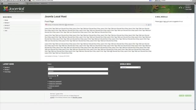 Joomla 1.5- Template Tutorial смотреть онлайн
