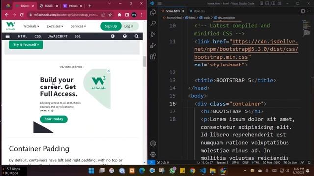 03. Bootstrap Container | Bootstrap | CSS Framework | @amimasudbd смотреть онлайн