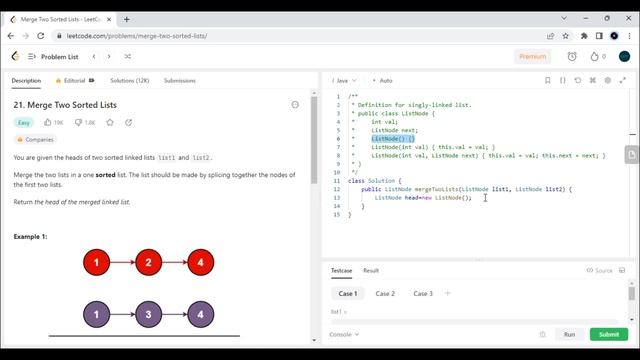 08. Merge Two Sorted Lists - leetcode | Java DSA LeetCode Solutions смотреть онлайн