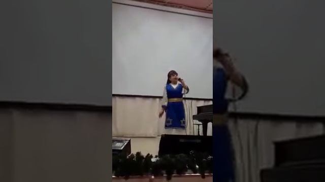 Еврейская н.п. "Хава Нагила", Караганова Анжелика 10 лет смотреть онлайн