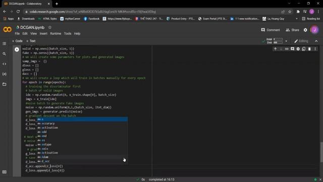 Deep Convolutional Generative Adversarial (DCGAN) Crash Course with Python [2022] Part 2 смотреть онлайн