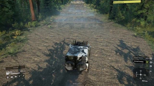 ОБЗОР ПОЛИГОНА И ГАЗ ТИГРА 2330 В СНОУРАНЕРЕ смотреть онлайн