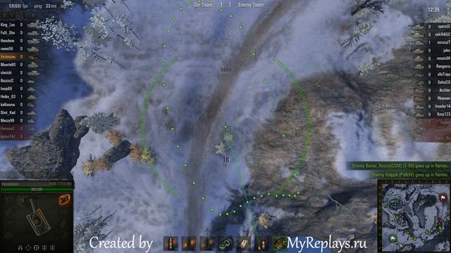 WOT: Arctic Region - AMX 13 F3 AM - 1 frag смотреть онлайн