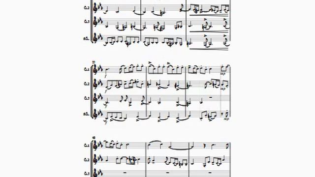 'DOUBLE FUGUE' by Albrechtsberger for Clarinet Quartet. смотреть онлайн