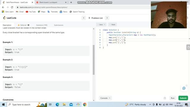 Valid Parentheses | Leetcode | Question number 20 | Daily Challenge смотреть онлайн