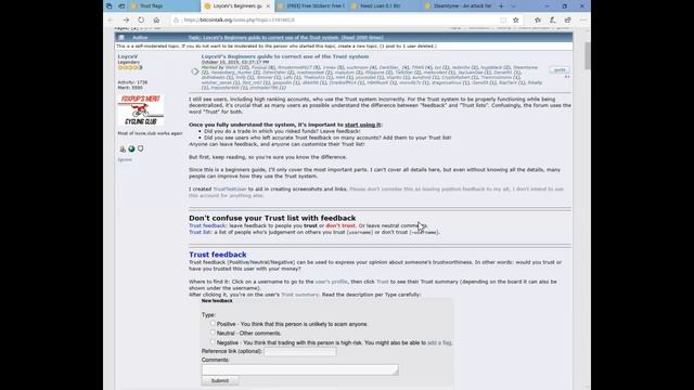 Forum Feedback - Trust system смотреть онлайн