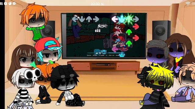 FNF React To Herobrine Mod смотреть онлайн