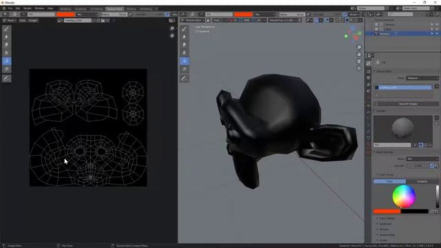 Blender - Fill UV Islands in Texture Paint смотреть онлайн