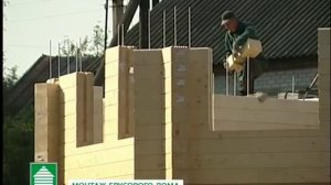 Монтаж дома из клееного бруса MINDA Техимпорт