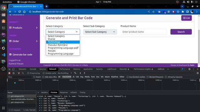 Inventory and POS Management System with Laravel React.js Project | Bar Code Generation | Part-38 смотреть онлайн