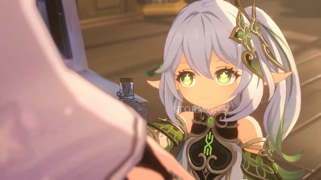 Nahida's Clothes Got Dissolved!? | Nahida X Frieren: Beyond Journey's End