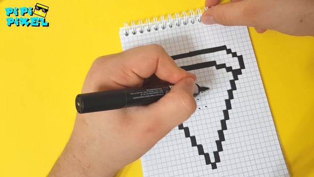 ОЧЕНЬ ЛЕГКО! КРУТАЯ ПИЦЦА РИСУЕМ ПО КЛЕТОЧКАМ !Very Easy !COOL PIZZA PIXEL ART HOW TO DRAW ! смотреть онлайн