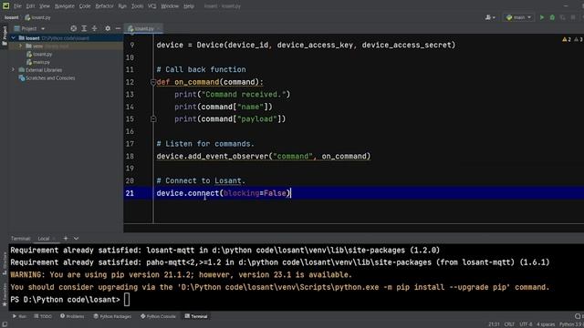 Send Data From Python to Losant IOT Cloud For Storage and Visualization смотреть онлайн