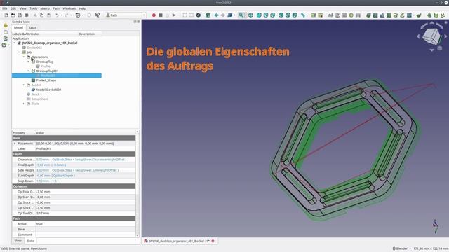 FreeCad Path Workbench: Werkzeugpfade individuell anpassen. смотреть онлайн