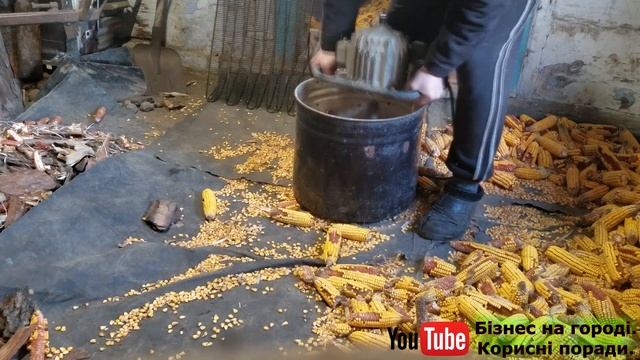 Мега щвидкий спосіб теребити кукурузу. Секрет як теребити кукурудзу. MEGA fast way to to thresh cor смотреть онлайн