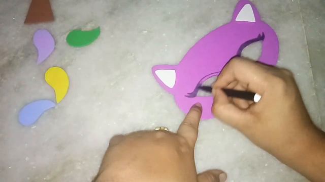 Diy unicorn 🦄 Mask making | mask yapimi смотреть онлайн