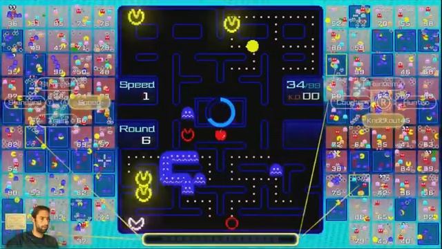 First Pac-Man 99 Win! Clutch survival at the end-game смотреть онлайн