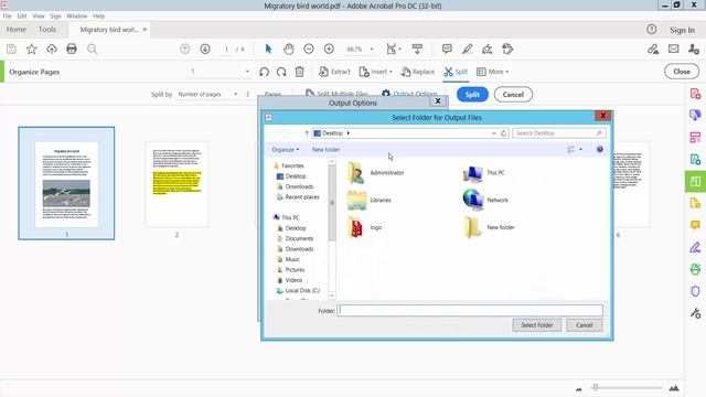 How to split PDF pages using adobe acrobat pro dc | Split a pdf file into multiple pdf files смотреть онлайн