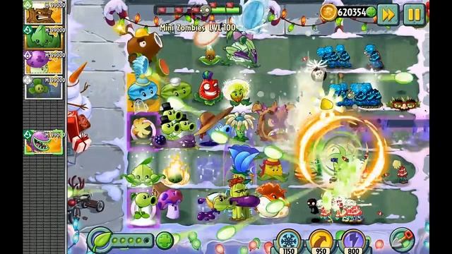 PvZ 2 - Mini Zombi Navideño NVL 100 vs Todas las Plantas NVL 99000 смотреть онлайн