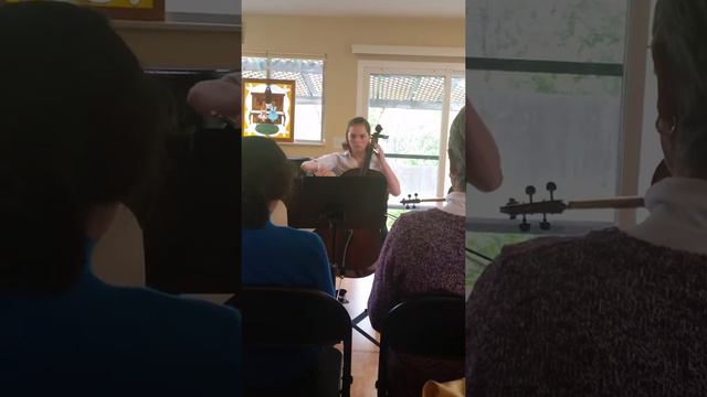 Kylie's cello recital Sonata in C Major Op. 40 No. 1 J.B. Breval смотреть онлайн