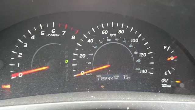 2007 Toyota Camry, Brake Light And ABS, Gauges Crazy
