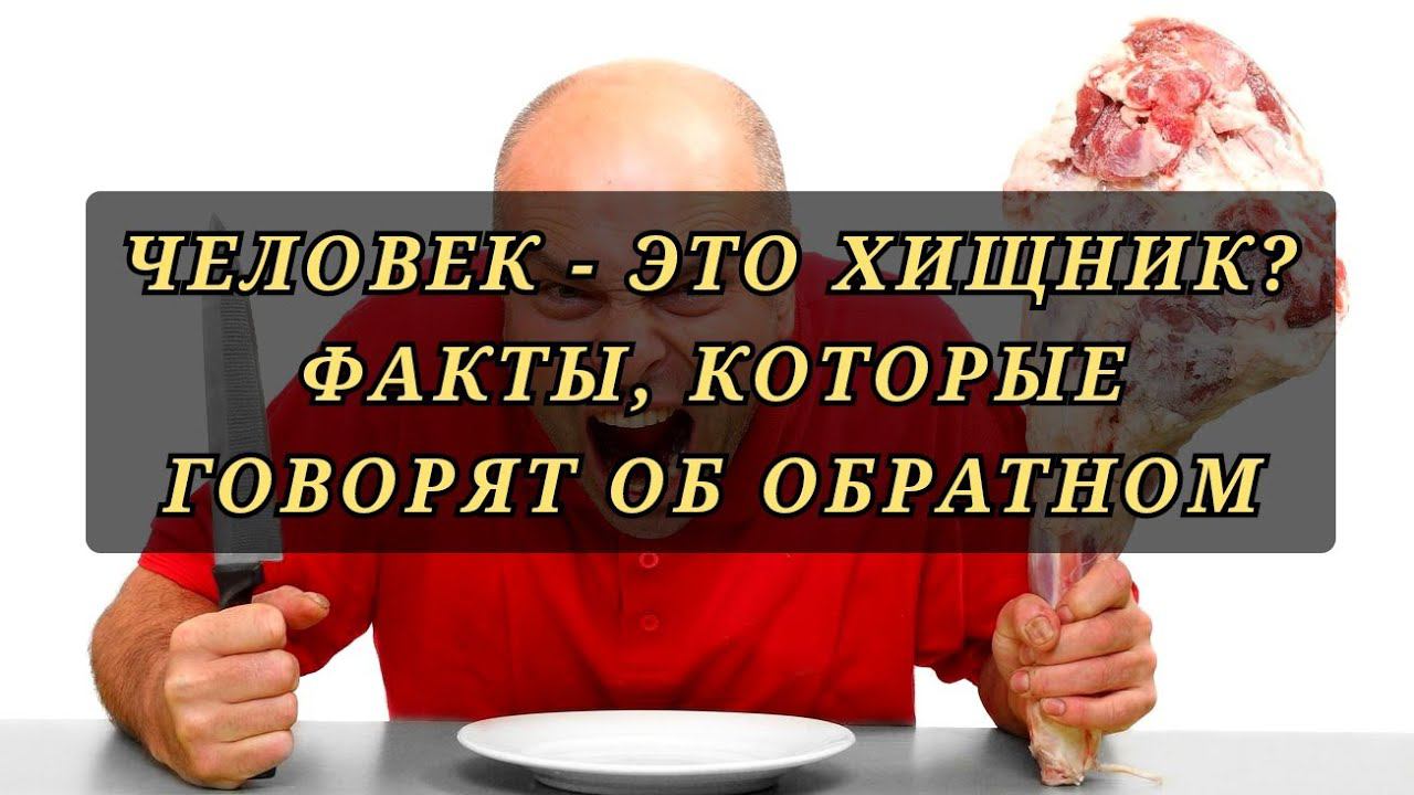 Два факта о мясе : почему есть мясо неестественно для человека