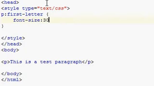 1 minute tutorials - CSS style first letter in a paragraph смотреть онлайн