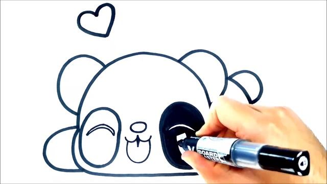 HOW TO DRAW A CUTE PANDA смотреть онлайн