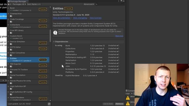 How to Use the Package Manager in Unity 2020 смотреть онлайн