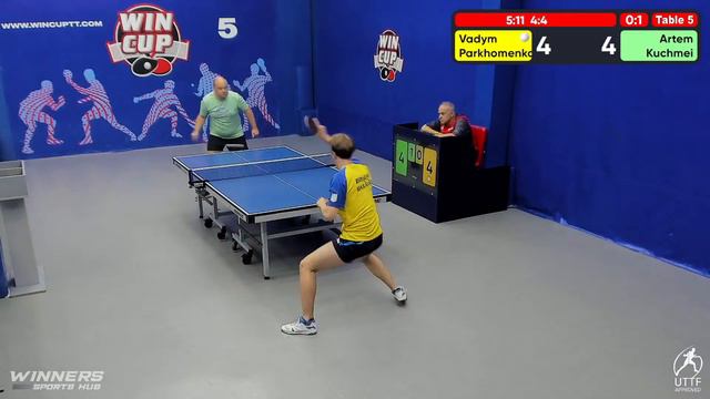 15:00 Пархоменко Вадим 0-3 Кучмей Артем  стол 5  ЮГ-4  02.08.22