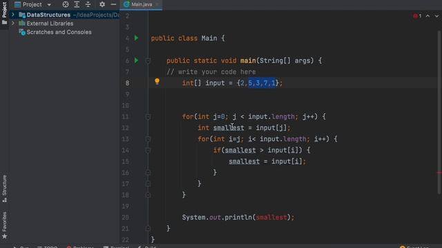 Sorting an Array (Part 2/2- Programming) | Selection Sort | Data Structure | Code Guru Tamil смотреть онлайн