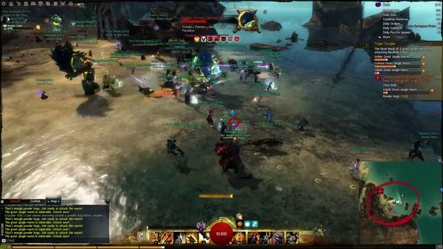 GW2 World Boss - Cobalt Great Jungle Wurm смотреть онлайн