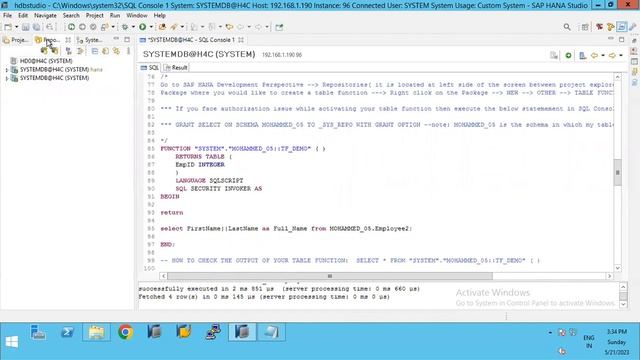 SQL Practical Explanation PART 3 || SAP HANA смотреть онлайн