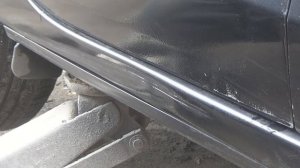 как выправить порог клеем