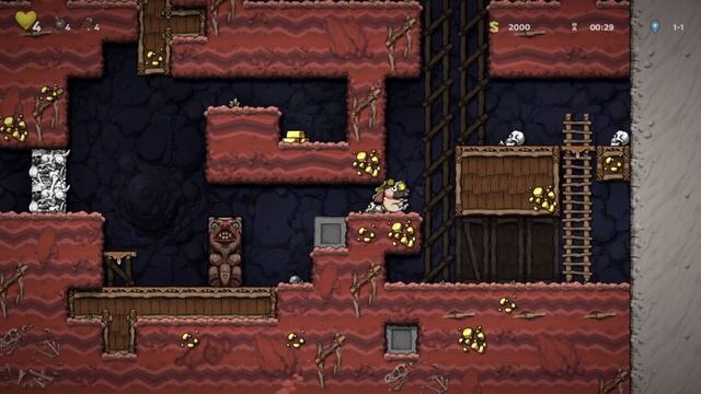 ROLLING BALL OF DEATH! | Coffee & Spelunky 2: Attempt 14 | Roguelike Platformer смотреть онлайн