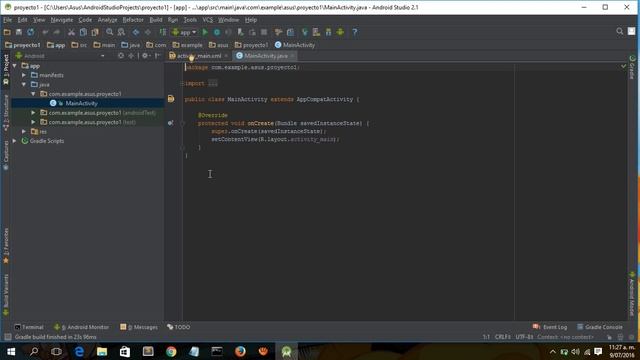 1. Android Studio para principiantes - creación de un proyecto смотреть онлайн